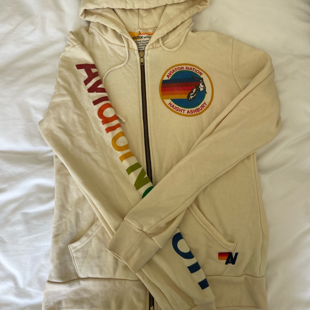 Aviator Nation - Haight Ashbury Cream Hoodie!